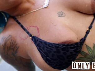 lovely latina spanish barbie gets oiled and fucked hard in the pool