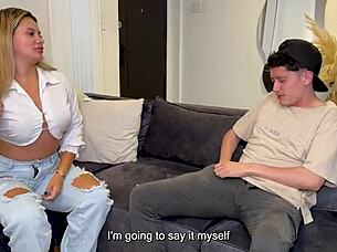 Why does the Colombian blonde milf fuck her stepsons nerdy best friend?