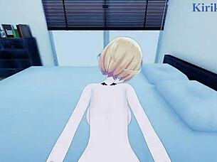 Yozora mel and uruha rushia have intense sex in hentai pov