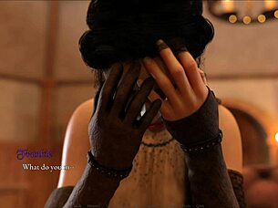 Does the blonde housewife console her husband's friend with her pussy?