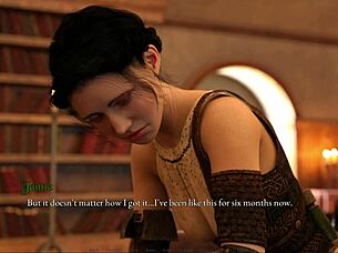 Does the blonde housewife console her husband's friend with her pussy?