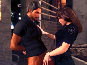 Police girls make their first arrest