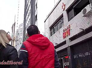 My First Gangbang In A Porn Cinema, Part 1-2, With Guys Cumming In My Mouth