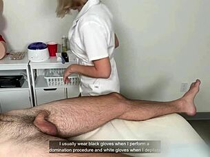 Waxing master works a dick and bangs my assistant