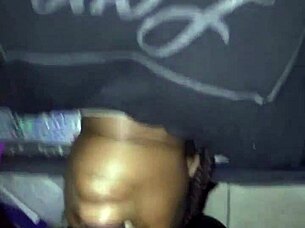 Big Booty Midget Sneaks in for Face Fucking