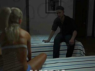 Taboo university busty blonde fucked while gay friend watches.