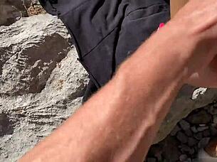 fucked that cute housewife in the ass outdoors 😈