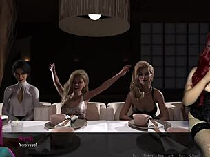 sin heels 3 features outdoor footjob scenes in a game setting with anime characters