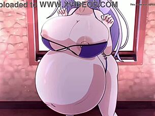 Anime Girl Vore Swallows in Wild Fantasy Scene