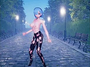 Why is this cute anime girl dancing while getting fucked?