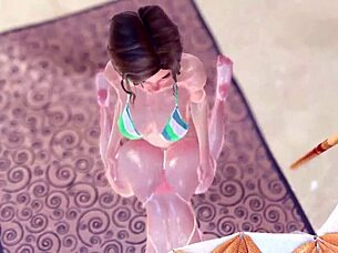 beautiful 3d girl loves to be fucked rhythmically animated futa cunnilingus and fucking