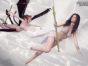 hungry for big cock, she deepthroats a stranger at the party