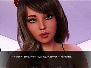 sunshine love 77 with big tits in anime game 😍