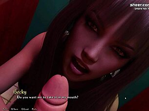 hungry for big cock, she deepthroats a stranger at the party