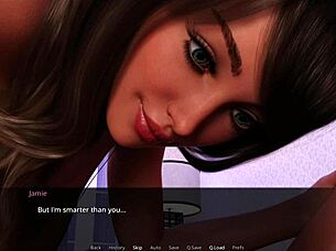 sunshine love 77 with big tits in anime game 😍