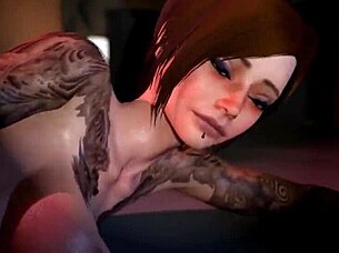 beautiful 3d girl loves to be fucked rhythmically animated futa cunnilingus and fucking