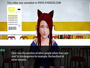 redhead teen with small tits in family hentai