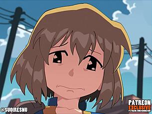 Blonde bombshell bends over for hardcore anal in Fallout parody