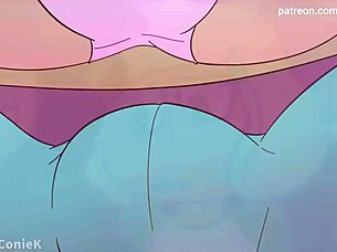 I watch futa Jackie fuck Janna on the bus