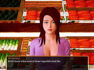 My new family 468 features redhead teen with small tits in homemade cartoon game