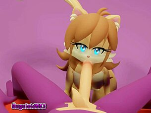 Vore pleasure night with old Angeloid003 in wild animation