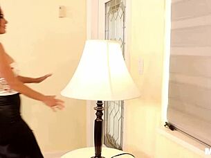 he feels shy as milf ainsley teaches him gently