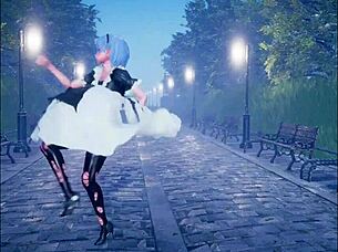 Why is this cute anime girl dancing while getting fucked?