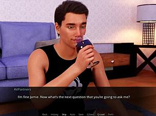 sunshine love 77 with big tits in anime game 😍