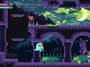 cute anime girl in flip witch pixel episode thirteen