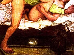 Vintage erotic drawings in anime cartoon style