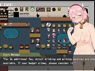 Magical girl with big tits in anime game part 19