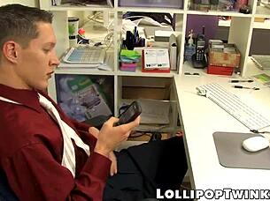 Twinks Pound Asses Hard in Office!