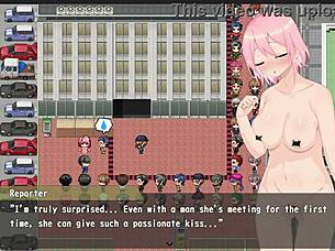 Magical girl with big tits in anime game part 19