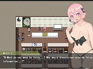 Magical girl with big tits in anime game part 19