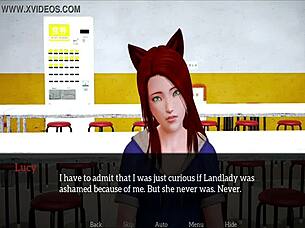 redhead teen with small tits in family hentai