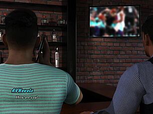 Redhead anime intertwines in homemade cartoon scene