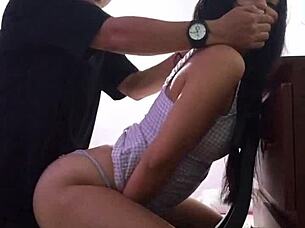 i fucked my wife's babysitter's big ass in doggystyle, she squirted while bent over