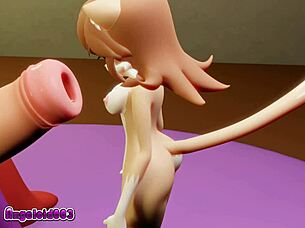 Vore pleasure night with old Angeloid003 in wild animation