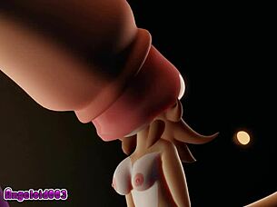 和老Angeloid003的吞噬快感之夜，狂野动画