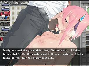 Magical girl with big tits in anime game part 19