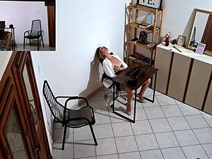 Secretary handles harassing client in office roleplay part 1.