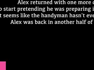 Excited Handyman Watches My Intense Masturbation