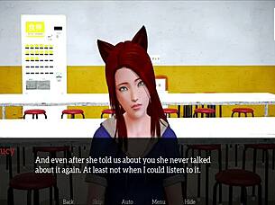 redhead teen with small tits in family hentai