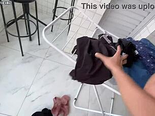 i hired hot maid couldn't resist ass