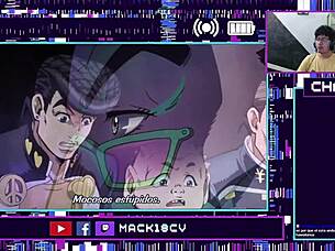 in jojo's bizarre adventure animation, part 4 chapters 19-20 unfold.