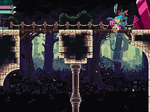 Big-boobed femdoms rule in Flip Witch's wild forest romp