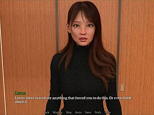 Exploring New Memories with Brunette Milf in Game.