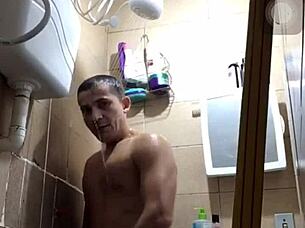 Gay guy enjoying big cocks.