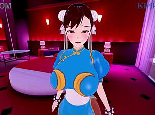 Chun-li gets intense creampie in 3d hentai sex 😍