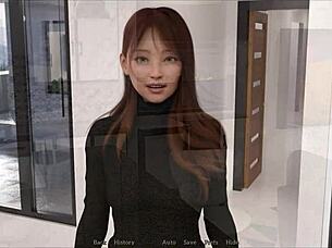 Exploring New Memories with Brunette Milf in Game.